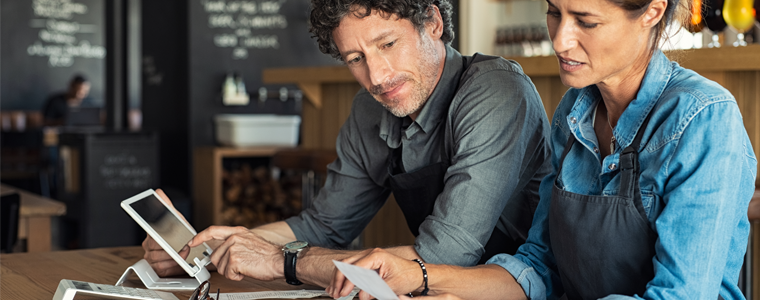 business partners planning stressed