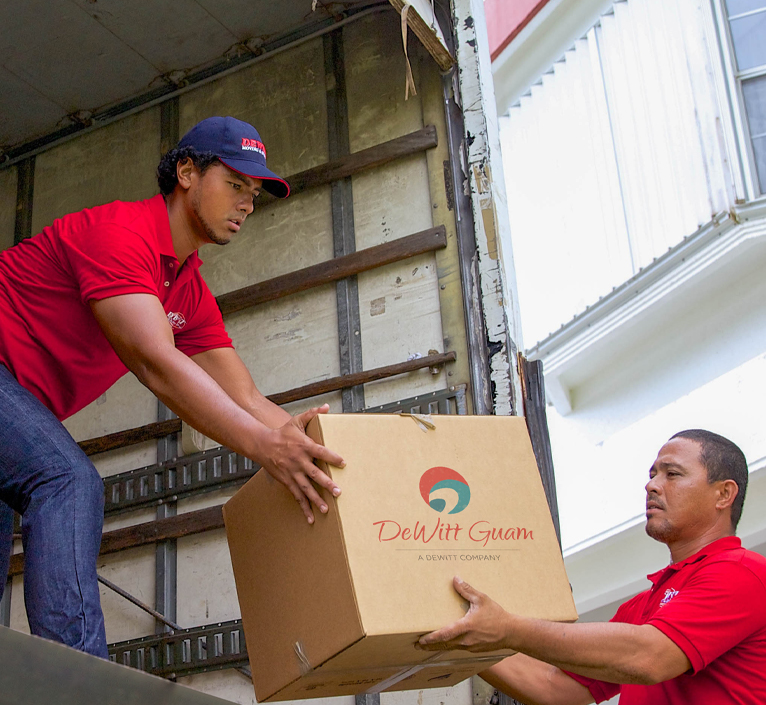 movers unloading boxes