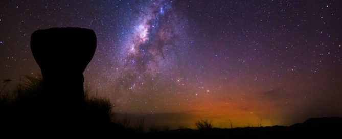 Latte stone starry sky