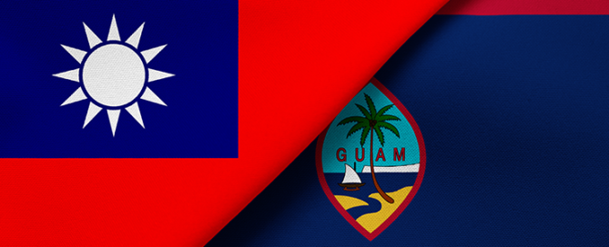 image of guam and taiwan flags